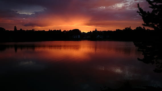 Silhouette, Bäume, Körper, Wasser, Sonnenuntergang, Himmel, Sonne, Wolken, west, Landschaft, Dämmerung, Sommer-, Natur, Einsamkeit, Wolke, Romantik, Licht, Abendhimmel, Farben, Aussicht, Teich, Südböhmen, Böhmen, dunkel, der Teich Gouverneur, Reflexion, wolke - himmel, See, Baum, Ruhe, ruhige Szene, Schönheit in der Natur, Pflanze, Szenen - Natur, keine Leute, Dramatischer Himmel, draußen, Nacht-, orange Farbe, Betrachtung, 4K, CC0, gemeinfrei, lizenzfrei