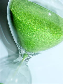 close, photo, green, hour glass, close up, green hour, temporal distance, chronometer, duration, egg timer, style, period, fughit, interval, phase, sand, hourglass, range, hour, tempus, clock, time of, while, white, time, lag, time difference, tense, timepiece, amount of time, food and drink, green color, freshness, healthy eating, studio shot, drink, close-up, food, no people, indoors, wellbeing, still life, fruit, white background, high angle view, water, single object, table, nature, 1080P, CC0, public domain, royalty free