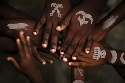 people hands, white, body paint, people, hands, human Hand, togetherness, women, teamwork, african Ethnicity, multi-Ethnic Group, group Of People, adult, unity, females, bonding, friendship, community, men, outdoors, african Descent, unrecognizable Person, males, young Adult, human body part, communication, text, only women, hand, body part, offspring, childhood, child, close-up, finger, indoors, human finger, nail, 4K, CC0, public domain, royalty free