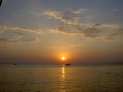 Sonnenuntergang, Sol, Wasser, Wolken, Truthahn, Himmel, Meer, Szenen - Natur, Schönheit in der Natur, Ruhe, ruhige Szene, Horizont, Horizont über Wasser, idyllisch, wolke - himmel, Sonne, Ufergegend, orange Farbe, Natur, keine Leute, Sonnenlicht, Nicht-städtische Szene, draußen, romantischer Himmel, 2K, CC0, gemeinfrei, lizenzfrei