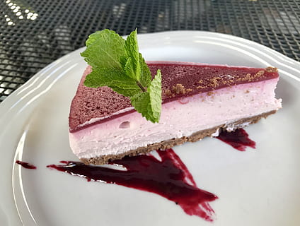 raspberry cake, raspberry cheesecake, food, dessert, passion, sweetness, plate, sweet food, food and drink, sweet, ready-to-eat, indulgence, freshness, cake, close-up, unhealthy eating, baked, leaf, temptation, no people, still life, indoors, slice, serving size, mint leaf - culinary, slice of cake, herb, garnish, cheesecake, leaves, 1080P, CC0, public domain, royalty free