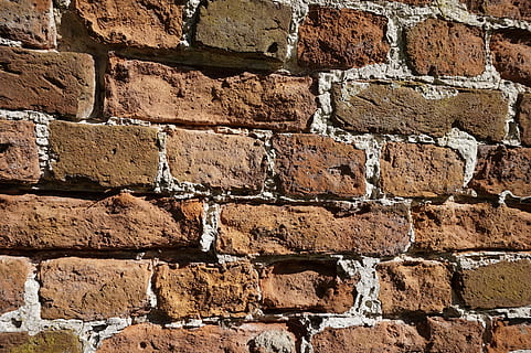 sten-, væg, mursten, mønster, terning, arkitektur, bygget struktur, baggrunde, fuld ramme, tekstureret, murbygningsfunktion, murstens væg, ingen mennesker, Stenmur, ru, gammel, dag, solid, byggemateriale, bygning udvendig, Brun, udendørs, cement, beton, 5K, CC0, offentligt domæne, royaltyfrie