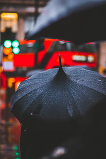 persona, celebració, negre, paraigua, utilitzant, plovent, caminar, fora, durant el dia, paraigües negres, cotxe, carrer, trànsit, nit, pluja, escena urbana, transport, vida de ciutat, hivern, vermell, vehicle terrestre, cap gent, centrar-se en primer pla, primer pla, ciutat, humit, automòbil, color negre, il·luminat, manera de transport, enfocament selectiu, a l'aire lliure, arquitectura, 5K, CC0, domini públic, lliure de regalies