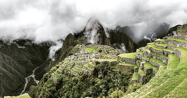 mystisk, Machu Picchu, spids, bjerg, Sky, træ, strøm, natur, landskab, Asien, berømte sted, grøn farve, scenics, udendørs, terrasseret område, rejse, bakke, rejsemål, landlige scene, ingen mennesker, dag, rock-objekt, sky - himmel, scenics - natur, miljø, tåge, skønhed i naturen, himmel, historie, fortiden, bjergkæde, jord, arkitektur, turisme, gamle civilisation, bjergtop, 4K, CC0, offentligt domæne, royaltyfrie