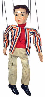 standing puppet, Puppet, Strings, Marionette, Control, puppet, strings, doll, human, toy, puppeteer, manipulation, theater, boy, vintage, retro, man, retro man, vintage man, youth, caucasian, little, childhood, child, young, male, kid, white background, studio shot, portrait, cut out, one person, adult, looking at camera, indoors, front view, standing, young adult, face paint, red, casual clothing, lifestyles, paint, young men, full length, clothing, isolated, teenager, 2K, CC0, public domain, royalty free