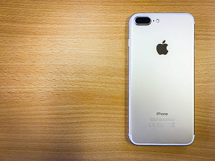silver iphone 7, plus, top, brown, wooden, surface, iphone, iphone 7, iphone 7 plus, apple, apple iphones, iphone 7 gold, iphone 7 plus gold, communication, technology, no people, copy space, indoors, metal, door, entrance, sign, single object, wireless technology, connection, wood - material, close-up, text, smart phone, table, directly above, mobile phone, wood grain, steel, 4K, CC0, public domain, royalty free