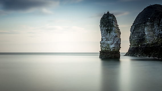 kropp, vann, hvit, betong, klippe, kritt, stable, Seascape, klipper, krittstabel, lang eksponering, kyst, england, landskap, natur, hav, utendørs, scene, scenisk, strandlinjen, seaside, shore, Flamborough, Bridlington, øst yorkshire, uk, vår, ferie, reise, Strand, Sky, bukt, dag, horisont, himmel, kystlinje, fugler, lys, ro, refleksjon, ingen folk, rolig scene, scenics, naturskjønnhet - natur, horisont over vann, vannkanten, skjønnhet i naturen, sky - himmel, stein, idylliske, rock-objekt, stable stein, trepost, 4K, CC0, offentlig domene, opphavsrett gratis