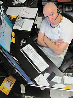 man, wearing, white, shirt, sitting, chair, computer, working, technology, male, person, office, desk, worker, customer service, looking, keyboard, pc, computing, help, one person, business, paper, indoors, table, document, real people, high angle view, front view, occupation, waist up, computer equipment, adult, furniture, paperwork, 1080P, CC0, public domain, royalty free