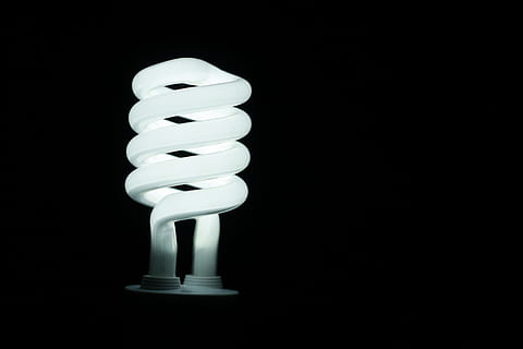 illuminated, lamp, black, background, bright, bulb, conceptual, creativity, dark, design, electricity, energy, filament bulb, fluorescent, glass, glow, glowing, incandescent, light, lightbulb, lighting, shining, light bulb, energy efficient, lighting equipment, energy efficient lightbulb, studio shot, black background, fuel and power generation, indoors, no people, environmental conservation, spiral, close-up, environment, copy space, white color, fluorescent light, single object, electric lamp, power supply, 4K, CC0, public domain, royalty free