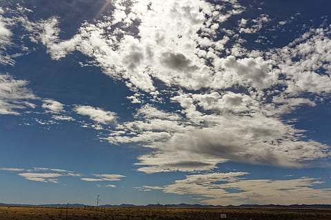 clouds, sky, blue, sky clouds, blue sky clouds, horizon, summer, blue sky, clouds sky, skies, day, landscape, rural, scene, spring, outdoors, endlessness, cloud - sky, beauty in nature, scenics - nature, tranquility, environment, tranquil scene, nature, no people, sunlight, non-urban scene, horizon over land, low angle view, idyllic, cloudscape, meteorology, 4K, CC0, public domain, royalty free