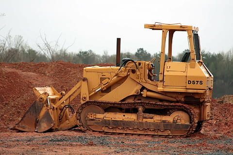 yellow front loader, activity, backhoe, big, blue, borrow, bucket, builder, bulldozer, construct, construction, contractor, development, dig, digger, dirt, earth, equipment, excavate, excavating, excavation, excavator, ground, heavy, hydraulic, industrial, industry, earth Mover, machinery, construction Industry, construction Machinery, construction Site, land Vehicle, digging, vehicle Scoop, yellow, working, mode of transportation, transportation, land, construction vehicle, field, sky, day, nature, no people, construction equipment, commercial land vehicle, outdoors, 1080P, CC0, public domain, royalty free