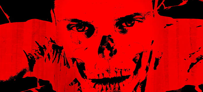Halloween, Gesicht, Grusel, Karosserie, Knochen, Gehirn, Schädel, gruselig, tot, Tod, Augen, gotisch, Kopf, Hölle, Homo sapiens, Mensch, isoliert, Kiefer, Leben, medizinisch, Modell-, rot, Text, Kalligraphie, nicht-westliche Schrift, keine Leute, Geschichte, Feier, farbiger Hintergrund, Nahansicht, die Architektur, Kommunikation, Wandbau - Funktion, Chinesisches Neujahr, die Vergangenheit, Farbe, Kunst und Handwerk, Festival, 4K, CC0, gemeinfrei, lizenzfrei