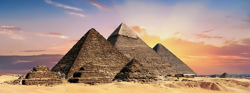 gray, orange, clouds, Pyramid, photo, pyramids, egypt, banner, header, egyptian, ancient, desert, giza, architecture And Buildings, old, sky, no People, travel Locations, history, old Ruin, famous Place, color Image, building Exterior, architecture, cultures, built Structure, sunset, triangle shape, the past, travel destinations, ancient civilization, travel, nature, cloud - sky, place of worship, shape, archaeology, tourism, stone material, outdoors, 4K, CC0, public domain, royalty free