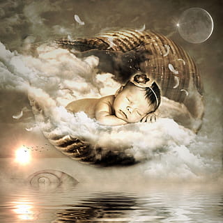 Baby, Schlafen, Wolkenfoto, Schale, Wolken, Feder, Himmel, Sonne, Mond, Star, Wasser, Spiegeln, Meer, Vögel, Stimmung, fliegen, Flügel, Gefieder, Natur, dom, Kreatur, Landschaft, atmosphärisch, Hintergrund, friedlich, farblos, Licht, mystisch, Atmosphäre, lichtspiel, Traum, junger Erwachsener, eine Person, Blase, digitaler Verbund, junge Frau, Augen geschlossen, Schönheit, Frau, schöne Frau, Fantasie, Badewanne, Ufergegend, Reflexion, Entspannung, auf dem Wasser schwimmen, draußen, 1080P, CC0, gemeinfrei, lizenzfrei