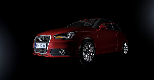 coupé audi rossa, audi, auto, interpretazione, Modello 3d, rosso, sfondo nero, modo di trasporto, veicolo a motore, girato in studio, mezzi di trasporto, auto sportiva, in casa, veicolo terrestre, nessuno, ruota, metallo, tecnologia, lusso, prestazione, colore nero, velocità, sport, motorsport, pneumatico, color argento, auto da corsa, 1080P, CC0, dominio pubblico, privo di copyright