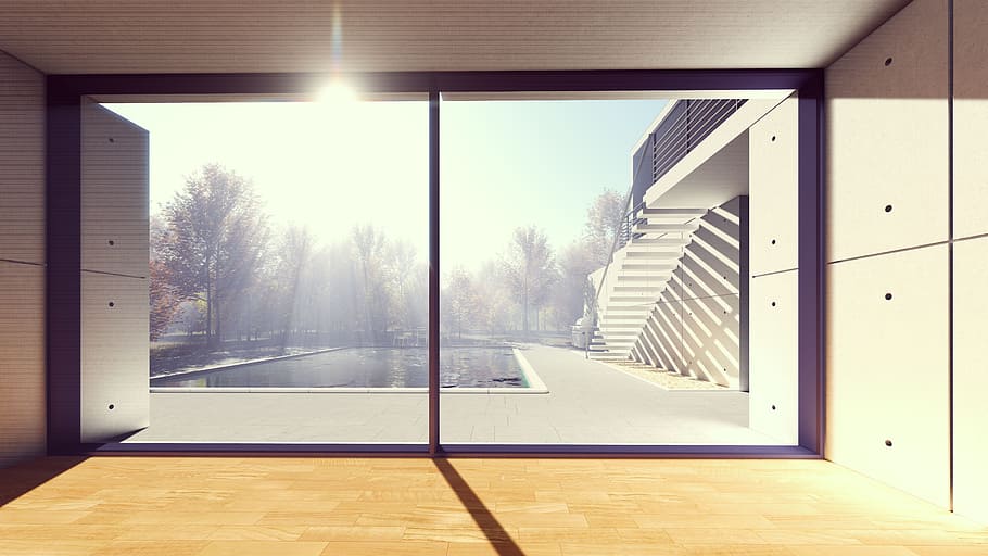 schwarz, gleiten, Glastür, Fenster, drinnen, leeren, die Architektur, schönes Wetter, draußen, Büro, Tür, Haus, modern, Zimmer, Himmel, Schwimmbad, 3d, Wohnung, Design, groß, Wohnung-Interieur, großes Fenster, Blaue Halle, Licht, Gebäude, Wand, Fußboden, Halle, 3D-Darstellung, Luxus, Dachfenster, Zuhause, klar, Perspektive, leer, sauber, Innere, Blau, gebaute Struktur, Sonnenlicht, Gebäudehülle, Tag, Natur, keine Leute, Baum, Glas - Material, Abwesenheit, klarer Himmel, Bodenbelag, Pflanze, 8K