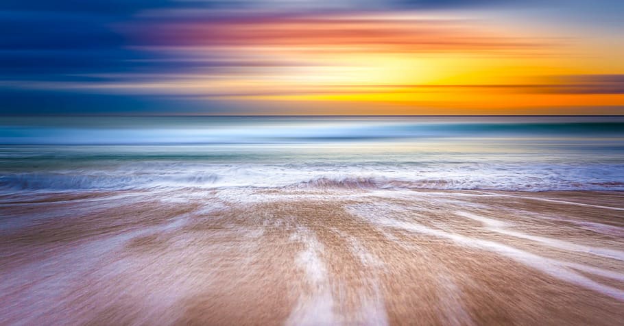 kysten fotografering, solnedgang, himmel, vand, bølger, ocean, hav, horisont, kyst, Sky, udsigt, strand, sand, natur, blå, bølge, kystlinje, baggrunde, bevægelse, horisont over vand, sløret bevægelse, scenics - natur, jord, sky - himmel, skønhed i naturen, lang eksponering, sport, dramatisk himmel, udendørs, ingen mennesker, 2K