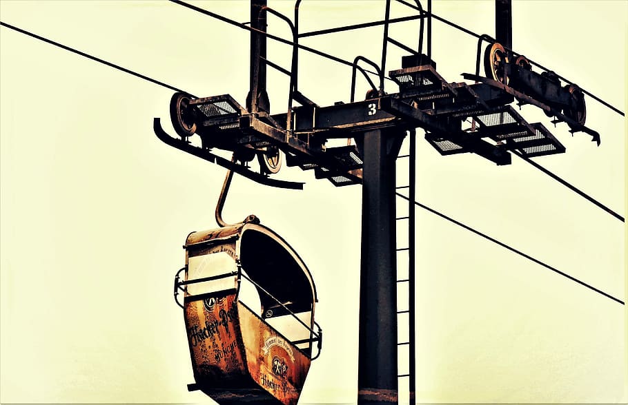 funivia, supporto, supporto della funivia, ruolo, Eckbauer, ferrovia eckbauer, cabina, gondola, trasportare la corda, puleggia di deflessione, puleggia, garmisch partenkirchen, Baviera, ferrovia di montagna, scala, tecnologia, cavo, macchina fotografica - attrezzatura fotografica, giorno, nessuno, all'aperto, Inquadratura dal basso, metallo, cielo, attrezzatura per l'illuminazione, natura, sospeso, cielo sereno, elettricità, polo, luce, connessione, vecchio, struttura costruita, combustibile e produzione di energia, mezzi di trasporto, attrezzatura da costruzione, 4K