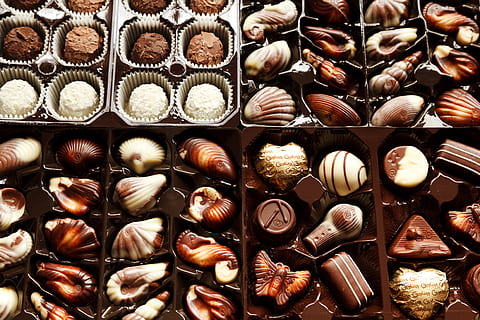 seashell chocolate lot, chocolates, background, box, brown, candy, chocolate, confectionery, dessert, food, gourmet, group, indulgence, luxury, many, milk, selection, sugar, sweet, temptation, valentine, variation, large group of objects, abundance, food and drink, full frame, backgrounds, freshness, choice, still life, no people, close-up, indoors, high angle view, arrangement, directly above, collection, container, 4K, CC0, public domain, royalty free
