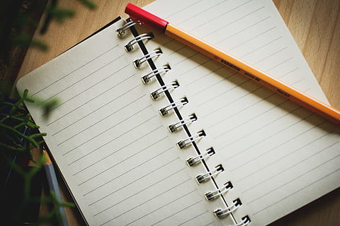 matita, superiore, taccuino, ancora, elementi, cose, rivista, pagine, Linee, penna, tavolo, carta, bloc notes, libro, quaderno a spirale, pagina, pubblicazione, spirale, in casa, nessuno, natura morta, avvicinamento, vista dall'alto, due oggetti, formazione scolastica, forniture per ufficio, concentrarsi sulle conoscenze acquisite, Aperto, vuoto, 4K, CC0, dominio pubblico, privo di copyright
