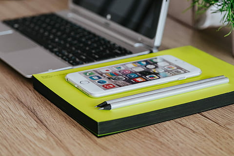silver acer laptop, white, notepad, wooden, desk, Silver, Acer, laptop, white Apple, Apple iPhone, Apple, iphone, work, notebook, business, smartphone, pencil, computer, technology, table, office, wireless technology, communication, electronics industry, indoors, wood - material, no people, connection, computer equipment, close-up, still life, finance, focus on foreground, selective focus, portable information device, number, equipment, 2K