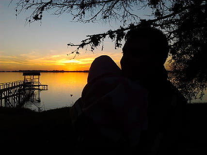 laguna, solnedgang, forår, himmel, vand, silhuet, træ, skønhed i naturen, ro, natur, plante, rigtige mennesker, rolig scene, livsstil, hav, scenics - natur, fritidsaktivitet, strand, herrer, orange farve, voksen, udendørs, 1080P, CC0, offentligt domæne, royaltyfrie
