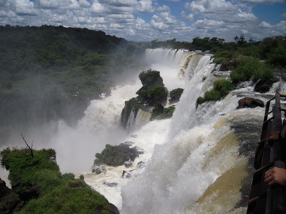 vodopád, iguazu, Prvky, Příroda, pohyb, dobrodružství, moci, dlouhé expozice, voda, krása v přírodě, scenics - příroda, strom, tekoucí voda, Napájení, rostlina, rozmazaný pohyb, přistát, životní prostředí, stříkající, les, venku, cestovat, nikdo, tekoucí, padající voda, 2K