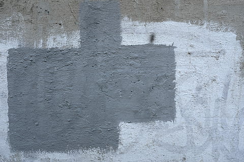Weiß, grau, Farbe, Wand, malt, abstrakt, Textur, Zement, Wandbau - Funktion, die Architektur, gebaute Struktur, Vollbild, texturiert, Tag, keine Leute, Hintergründe, Nahansicht, Rau, Gebäudehülle, Muster, Beton, verwittert, draußen, Betonmauer, weiße Farbe, alt, 5K, CC0, gemeinfrei, lizenzfrei