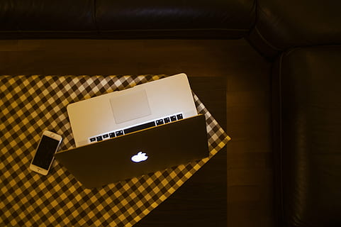 silver macbook, turned, top, table, gray, macbook, laptop, computer, apple, technology, iphone, mobile, table cloth, checkered, evening, objects, indoors, no people, day, high angle view, paper, communication, copy space, domestic room, furniture, text, container, desk, box, cardboard, wireless technology, cardboard box, connection, flooring, box - container, 1080P, CC0, public domain, royalty free