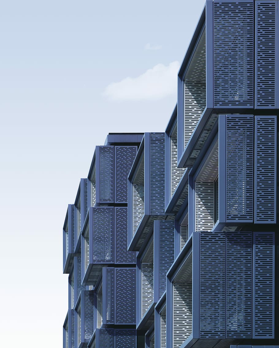 apilats, edificis cubs, durant el dia, gris, beix, arquitectònic, obra d'art, minimalisme, arquitectura, geometria, arquitectura geomètrica, futur, futurista, mínim, blau, colorit, color, resum, urbà, netejar, ciutat, llum, ombra, llum solar, forma blava, formes, exterior de l'edifici, cel, estructura construïda, edifici, modern, exterior d’edifici d’oficines, dia, naturalesa, núvol - cel, cap gent, finestra, vista d’angle baix, oficina, patró, a l'aire lliure, gratacels, vidre - material, barri residencial, 4K