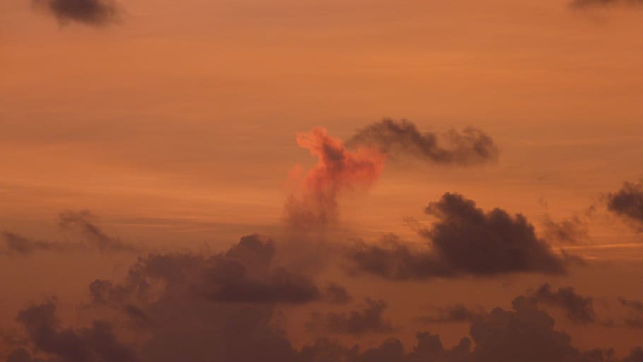 tramonto, Morgenrot, cielo, nuvole, Alba, rosso, nuvola - cielo, bellezza nella natura, nessuno, scenics - natura, ambiente, albero, natura, la tranquillità, scena tranquilla, all'aperto, crepuscolo, silhouette, paesaggio, terra, nebbia, fumo - struttura fisica, scena non urbana, inquinamento, 4K