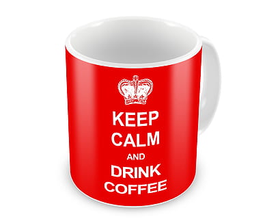 vermell, blanc, mantenir, calma, beure cafè, ceràmica, tassa, estigues tranquil, cafè, beure, disseny, fons blanc, tallar, text, menjar i beguda, etiqueta, comunicació, beguda calenta, te, refresc, menjar, Color blanc, signe, te - beguda calenta, menjar ràpid, tridimensional, salut i medicina, sol objecte, 4K, CC0, domini públic, lliure de regalies