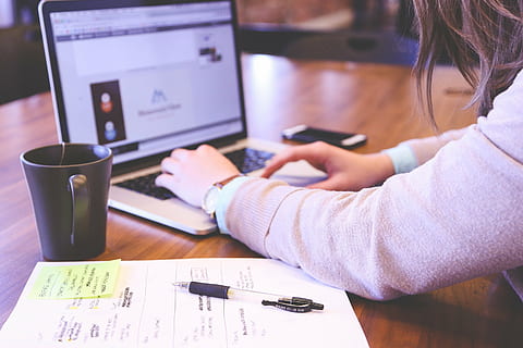 woman, using, macbook, pro, beside, mug, smartphone, student, typing, keyboard, text, startup, business, people, students, office, strategy, work, technology, company, corporate, communication, young, plan, marketing, computer, design, professional, planning, internet, project, laptop, presentation, web, display, monitor, women, girls, screen, digital, electronic, pc, modern, wireless technology, one person, table, indoors, connection, drink, cup, real people, paper, working, pen, sitting, portable information device, holding, using laptop, 2K