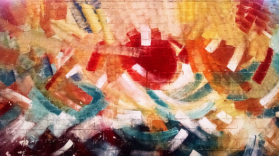 abstract painting, multicolored, abstract, painting, brick wall, Wall, Santa Tecla, backgrounds, multi Colored, pattern, art, painted image, arts culture and entertainment, full frame, art and craft, creativity, painted, no people, paintings, close-up, wall - building feature, paint, red, craft, textured, fine art painting, indoors, acrylic painting, representation, oil painting, brush stroke, 4K, CC0, public domain, royalty free