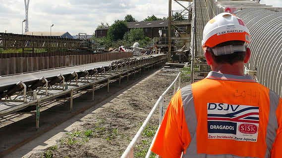 crossrail, construction, worker, man, hard, hat, safety, rear view, protection, helmet, transportation, occupation, security, men, headwear, rail transportation, reflective clothing, industry, hardhat, track, railroad track, clothing, day, real people, working, outdoors, uniform, 5K, CC0, public domain, royalty free