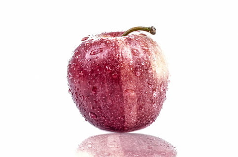 branco, fundo, vermelho, 1, isolado, vegetariano, natural, delicioso, agricultura, verde, sobremesa, doce, descasca, dieta, orgânico, conceito, folha, brilhante, ecologia, verão, fazer dieta, limpar \ limpo, abstrato, comer, doces, objeto, saboroso, estilo de vida, volta, saudável, comida e bebida, Comida, Alimentação saudável, fruta, tiro do estúdio, frescura, bem-estar, fundo branco, Cortar fora, dentro de casa, único objeto, fechar-se, ainda vida, solta, ninguém, agua, maçã - fruta, molhado, maduro, 1080P, CC0, domínio público, royalty free