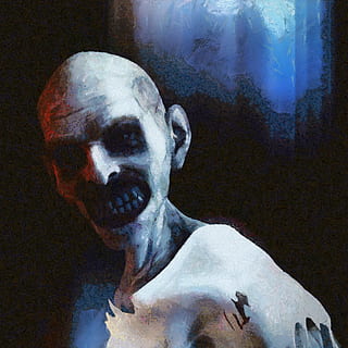 zombies, 3d model, hellowen, animal, animal themes, canine, dog, one animal, mammal, no people, indoors, domestic, domestic animals, bone, pets, vertebrate, close-up, animal body part, representation, art and craft, wall - building feature, sculpture, animal head, 1080P, CC0, public domain, royalty free