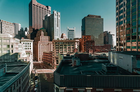 Antenne, Foto, Beton, Gebäude, Luftbild, Wolkenkratzer, städtische Szene, städtische Skyline, Stadt, Stadtbild, Gebäudehülle, Vereinigte Staaten von Amerika, Innenstadt, gebaute Struktur, die Architektur, Bürogebäude, Architektur und Gebäude, Reiseorte, New York City, Stadt leben, Finanzviertel, berühmter Platz, Tag, draußen, Bürogebäude außen, Himmel, Wohngegend, keine Leute, Natur, modern, Büro, Landschaft, Sonnenlicht, Wohnung, 4K, CC0, gemeinfrei, lizenzfrei