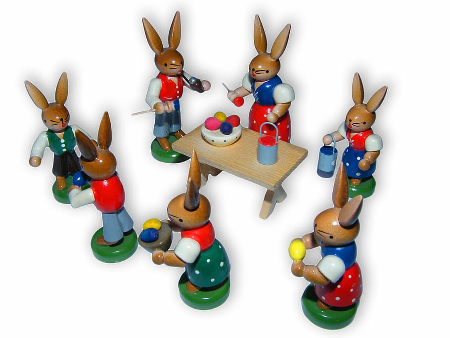 Påske hare, tal, farverig, påske, maling, æg, hold, familie, brugerdefinerede, illustration, legetøj, nuttet, isolerede, vektor, hvid baggrund, dyr, repræsentation, studio skud, dyr repræsentation, stor gruppe af objekter, dyre temaer, skåret ud, multi farvet, variation, pattedyr, figur, ingen mennesker, indendørs, valg, sjovt, dyreliv, høj vinkel visning, 2K