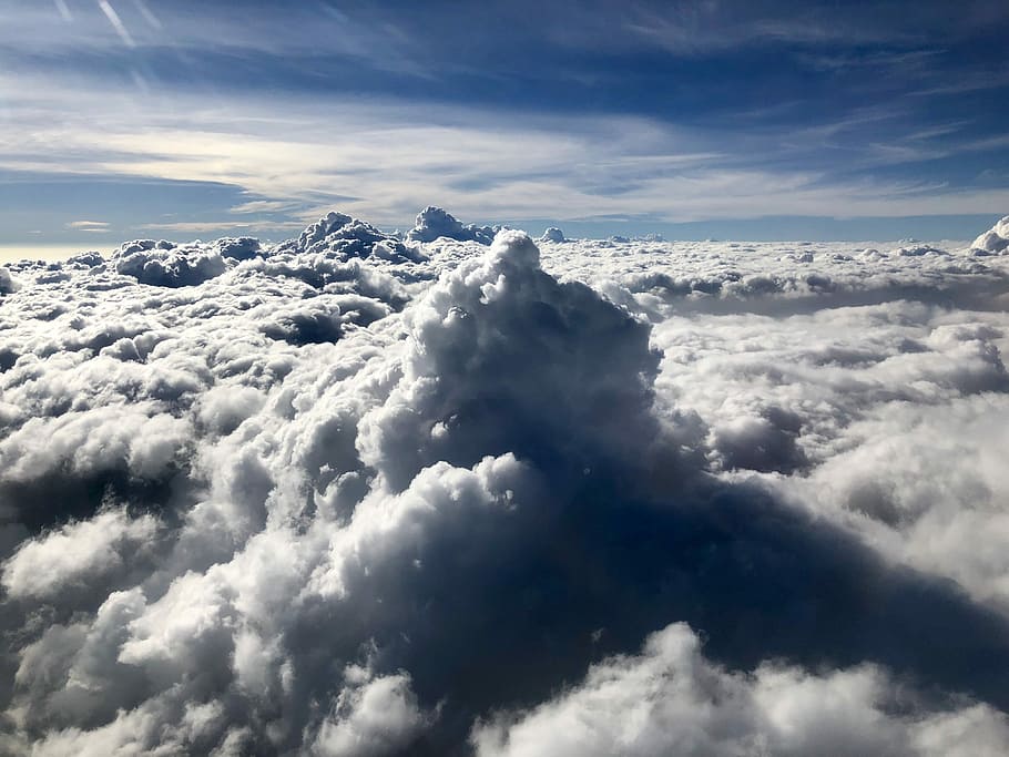 Luft, Antenne, Fotografie, Meer, Wolken, Wolke, Weiß, Himmel, Blau, iphone 8 plu, wolke - himmel, Wolkengebilde, Schönheit in der Natur, Natur, Ruhe, Szenen - Natur, Dramatischer Himmel, weiße Farbe, keine Leute, idyllisch, Umgebung, flauschige, ruhige Szene, draußen, Atmosphäre, Luftaufnahme, Wind, über, Weichheit, Meteorologie, 4K