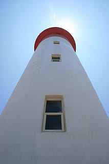 finestre, faro, bianca, finestra, Umhlanga, mare, oceano, viaggio, nautico, navigazione, sicurezza, architettura, struttura costruita, esterno dell'edificio, Inquadratura dal basso, costruzione, cielo, cielo sereno, nessuno, natura, giorno, blu, Torre, all'aperto, luce del sole, guida, Colore bianco, direzione, alto - alto, 4K, CC0, dominio pubblico, privo di copyright