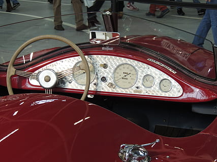 auto, tijdperk, dashboard, wijze van transport, vervoer, rood, landvoertuig, motorvoertuig, stuur, retro gestileerd, Controlepaneel, snelheidsmeter, vintage auto, technologie, binnenshuis, dag, geen mensen, aantal, detailopname, controle, wiel, 4K, CC0, publiek domein, royaltyvrij