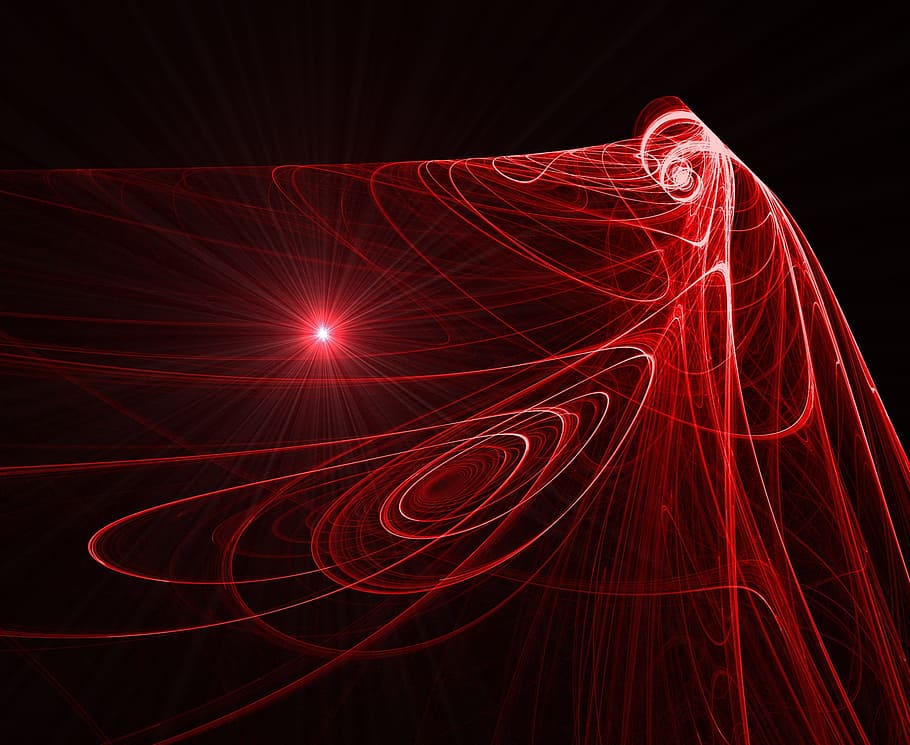rød, laser lys illustration, lys show, lys, lyseffekt, abstrakt, baggrund, computer grafik, baggrunde, kurve, sløret bevægelse, belyst, bevægelse, mønster, nat, sort baggrund, lys - naturligt fænomen, teknologi, ingen mennesker, glødende, lang eksponering, kreativitet, studio skud, hastighed, design, laser, lysstråle, moderne, Strømforsyning, kaos, 1080P
