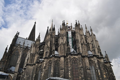 cathedral, high, nice, construction, place of worship, religion, belief, architecture, spirituality, building exterior, built structure, sky, low angle view, building, cloud - sky, travel destinations, tourism, travel, the past, history, no people, gothic style, outdoors, spire, 4K, CC0, public domain, royalty free
