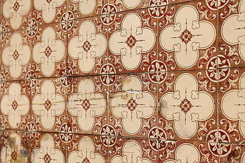 плитка, Azulejos, шаблон, цветочный узор, фоны, нет людей, полный кадр, в помещении, дизайн, стена - особенность здания, репетиция, архитектура, построенная структура, форма, искусство и ремесло, геометрическая форма, украшение, круг, крупный план, творческий подход, обои на стену, ремесло, витиеватый, 4K, CC0, общественное достояние, роялти бесплатно