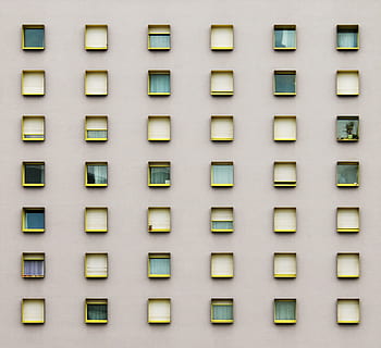 assorted, windows, gray, wall, building, pattern, modern, architecture, design, sequence, exterior, built structure, no people, building exterior, window, residential district, in a row, order, outdoors, repetition, full frame, city, town, side by side, backgrounds, geometric shape, multi colored, shape, technology, push button, 1080P, CC0, public domain, royalty free