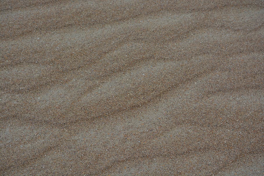 Sandstrand, Hintergrund, Sand, Strand, Hintergründe, Textil-, texturiert, abstrakt, grau, Muster, Vollbild, keine Leute, Land, braun, Tag, High Angle View, Natur, draußen, Nahansicht, Ruhe, Beige, Sonnenlicht, Schönheit in der Natur, natürliches Muster, Rau, 5K