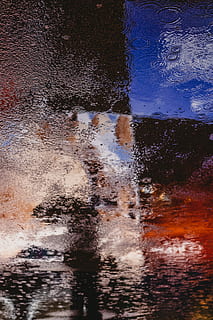 gris, vermell, blau, resum, pintura, fotografia, humit, paviment, textura, canviant d'humor, pluja, bassal, llum, aigua, reflexió, naturalesa, cap gent, moviment, davant del mar, a l'aire lliure, vista d’angle alt, dia, ondulat, marc complet, cel, posta de sol, mar, primer pla, aigua que flueix, Pol · lució, temporada de pluges, 4K, CC0, domini públic, lliure de regalies