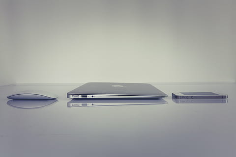 apple products, top, gray, surface, laptop, apple, macbook, computer, browser, research, study, school, business, work, desk, silver, mobile, phone, no people, technology, studio shot, indoors, close-up, network connection plug, day, table, communication, wireless technology, connection, copy space, computer equipment, still life, computer mouse, smart phone, office, portable information device, furniture, mobile phone, keyboard, stapler, 5K, CC0, public domain, royalty free
