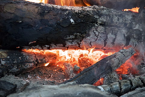 foguera, foc, flama, llum, foc, flama, calor, calenta, càlid, naturalesa, taronja, energia, llar de foc, fusta, brillant, cremant, calor - temperatura, cap gent, fos, foc - fenomen natural, registre, color taronja, llenya, moviment, cremada, material de fusta, primer pla, carbó, cendra, a l'aire lliure, medi ambient, lluminositat, 5K, CC0, domini públic, lliure de regalies